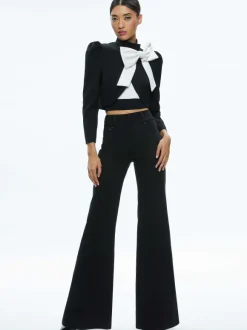 Addison Bow Collar Cropped Jacket