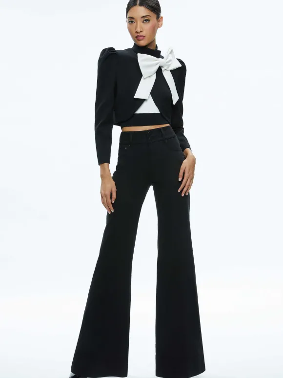 Addison Bow Collar Cropped Jacket