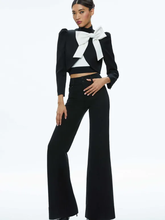 Addison Bow Collar Cropped Jacket