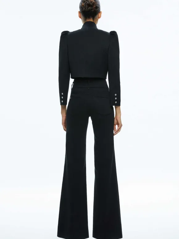 Addison Bow Collar Cropped Jacket