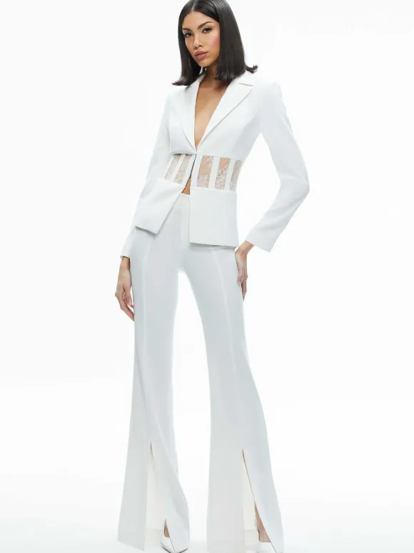Alexia Fitted Sheer Corset Blazer