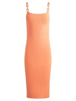 Alina Looped Straps Midi Dress