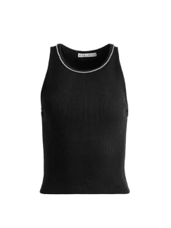 Allen Embellished Neck Tank Top