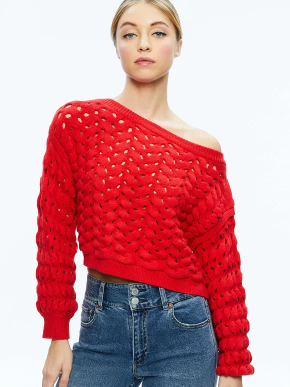 Allene Cable Knit Crewneck