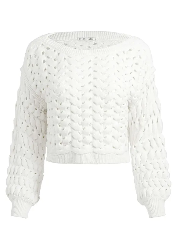 Allene Cable Knit Crewneck