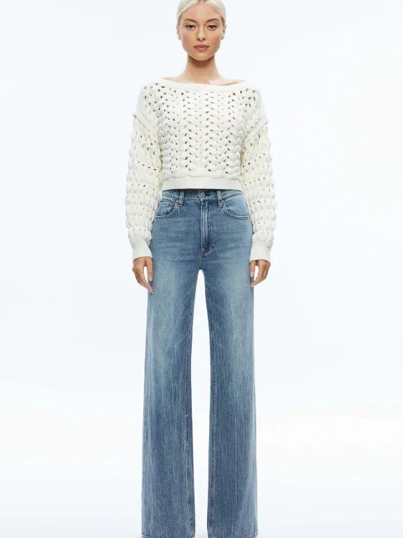 Allene Cable Knit Crewneck
