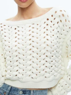 Allene Cable Knit Crewneck