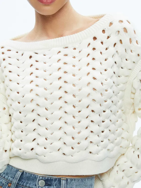 Allene Cable Knit Crewneck