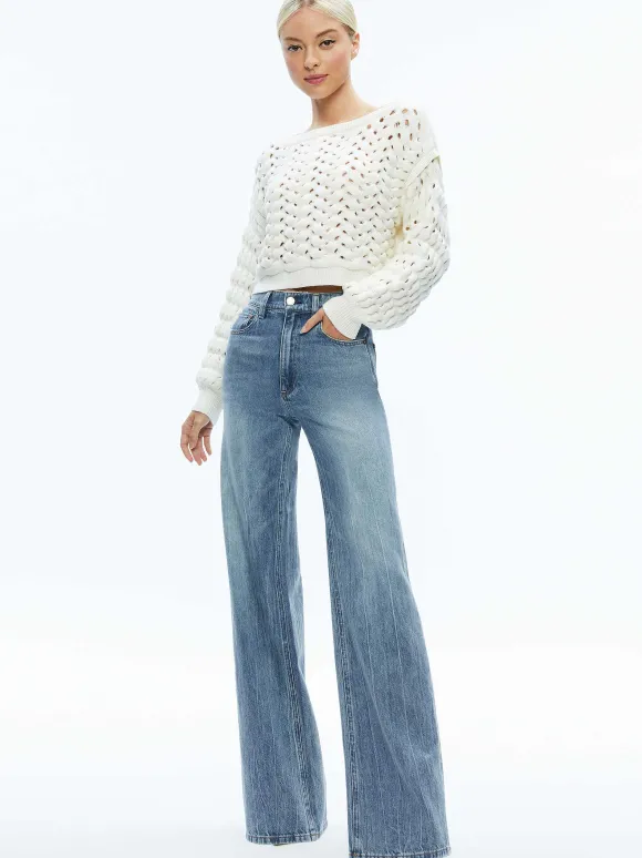 Allene Cable Knit Crewneck