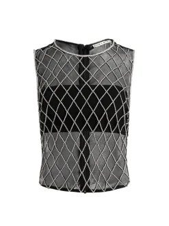 Amal Embellished Tank With Bandeau