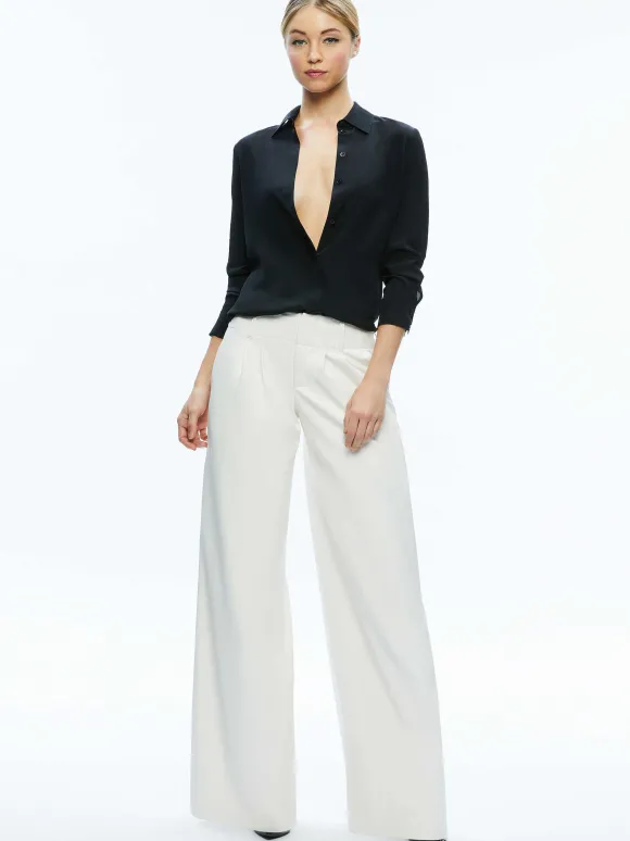 Anders Vegan Leather Low Rise Pant