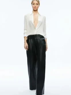 Anders Vegan Leather Low Rise Pant