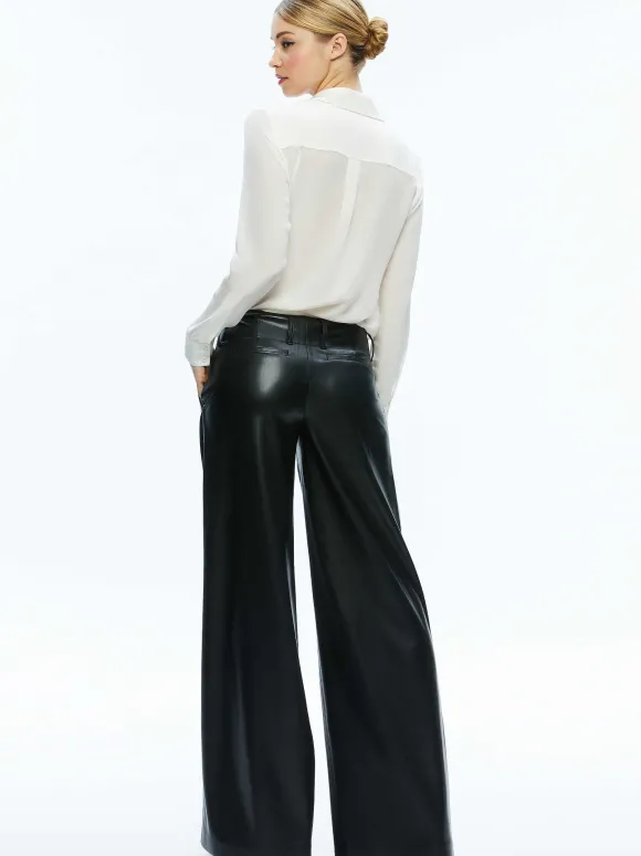 Anders Vegan Leather Low Rise Pant