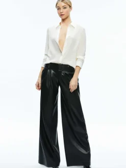 Anders Vegan Leather Low Rise Pant