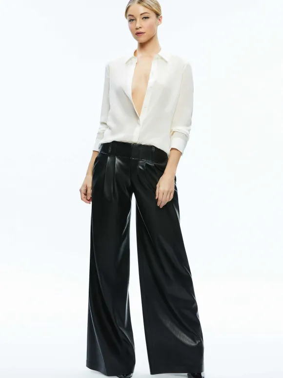 Anders Vegan Leather Low Rise Pant