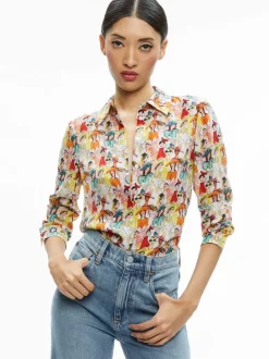A+O X Blair Z Willa Placket Top