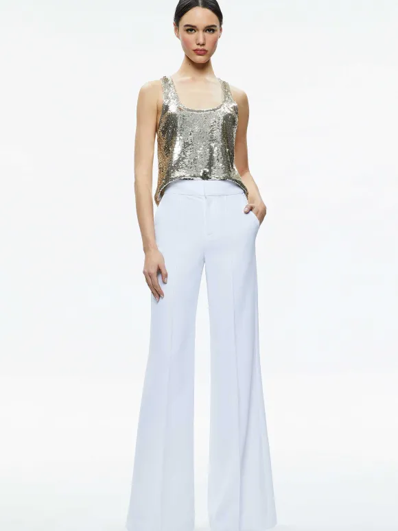Avril Sequin Boxy Tank