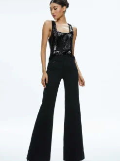 Avril Sequin Boxy Tank