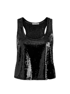 Avril Sequin Boxy Tank