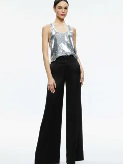 Avril Sequin Boxy Tank