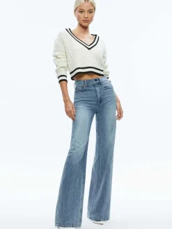 Ayden Cropped V-Neck Pullover