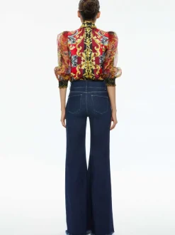 Beautiful Seamed Wide Leg Jean