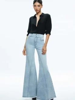 Beautiful Seamed Wide Leg Jean