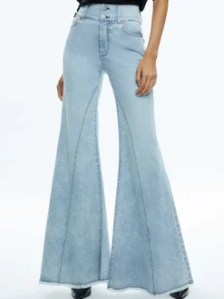 Beautiful Seamed Wide Leg Jean