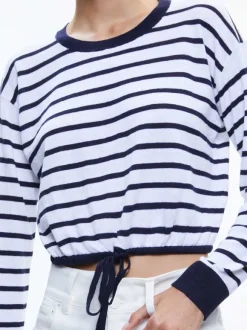 Bernetta Cropped Drawstring Pullover
