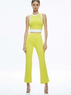 Boyd Crewneck Tank + Rmp Mid Rise Back-Zip Bootcut Ankle Pant
