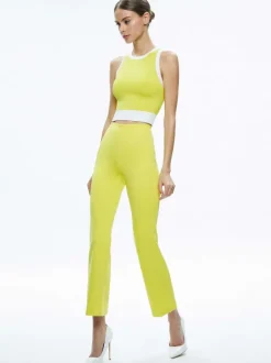 Boyd Crewneck Tank + Rmp Mid Rise Back-Zip Bootcut Ankle Pant