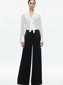 Brady Oversized Button Down With Bow Tie