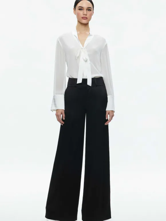 Brady Oversized Button Down With Bow Tie