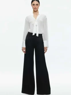 Brady Oversized Button Down With Bow Tie