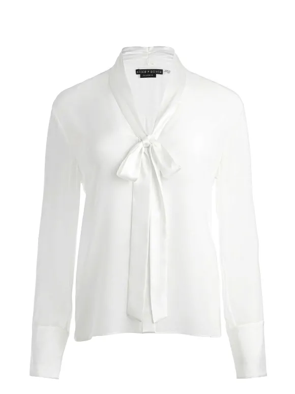 Brady Oversized Button Down With Bow Tie