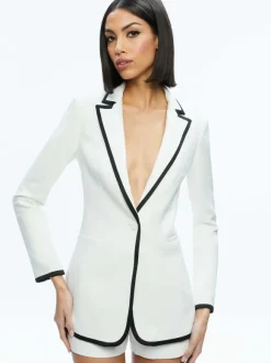Breann Contrast Trim Blazer