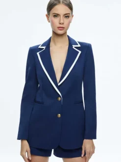 Breann Long Fitted Two Button Blazer