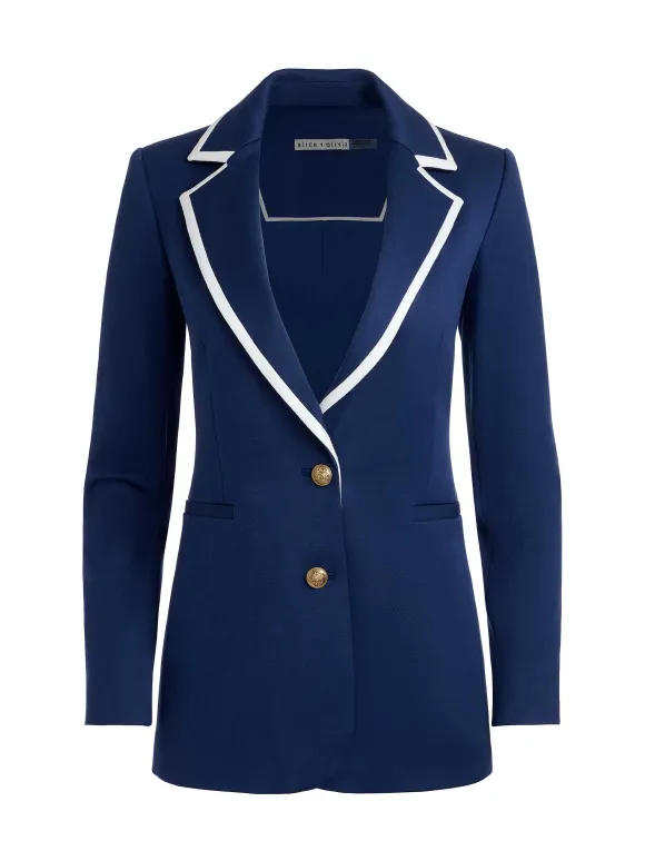 Breann Long Fitted Two Button Blazer