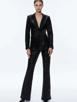 Breann Sequin Fitted Blazer