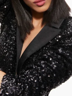 Breann Sequin Fitted Blazer