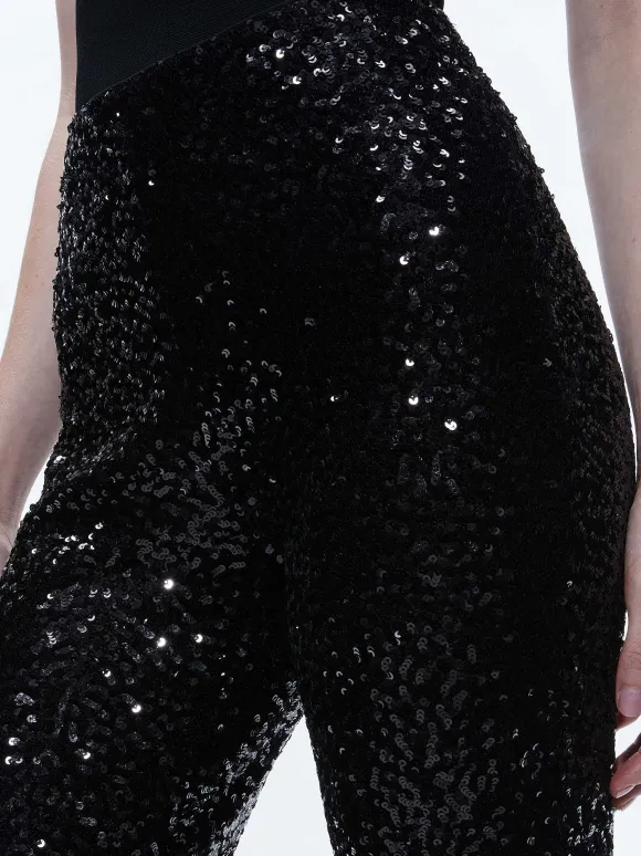 Breann Sequin Fitted Blazer + Lara Sequin Bootcut Pant