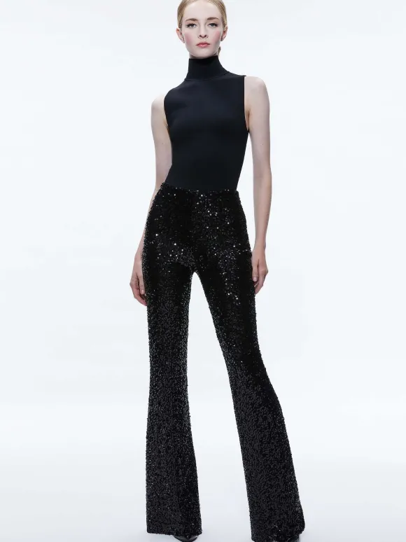 Breann Sequin Fitted Blazer + Lara Sequin Bootcut Pant