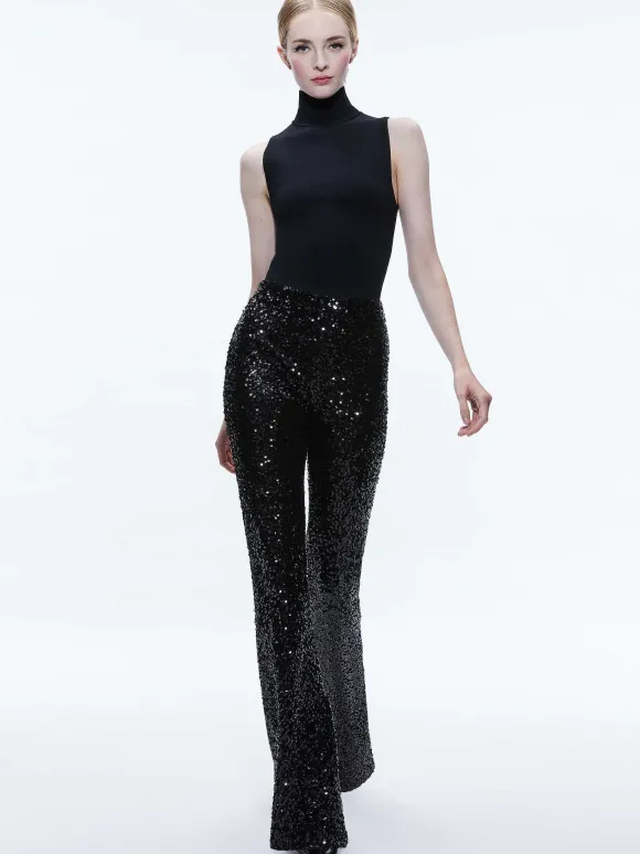 Breann Sequin Fitted Blazer + Lara Sequin Bootcut Pant