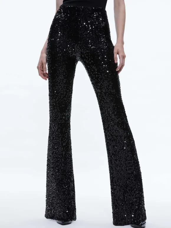 Breann Sequin Fitted Blazer + Lara Sequin Bootcut Pant