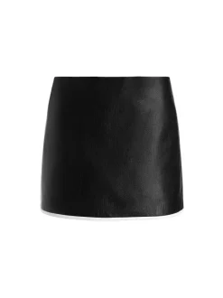 Breann Vegan Leather Blazer + Rubi Vegan Leather Mini Skirt
