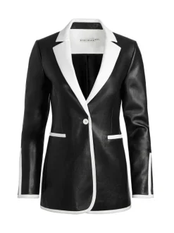Breann Vegan Leather Blazer + Rubi Vegan Leather Mini Skirt
