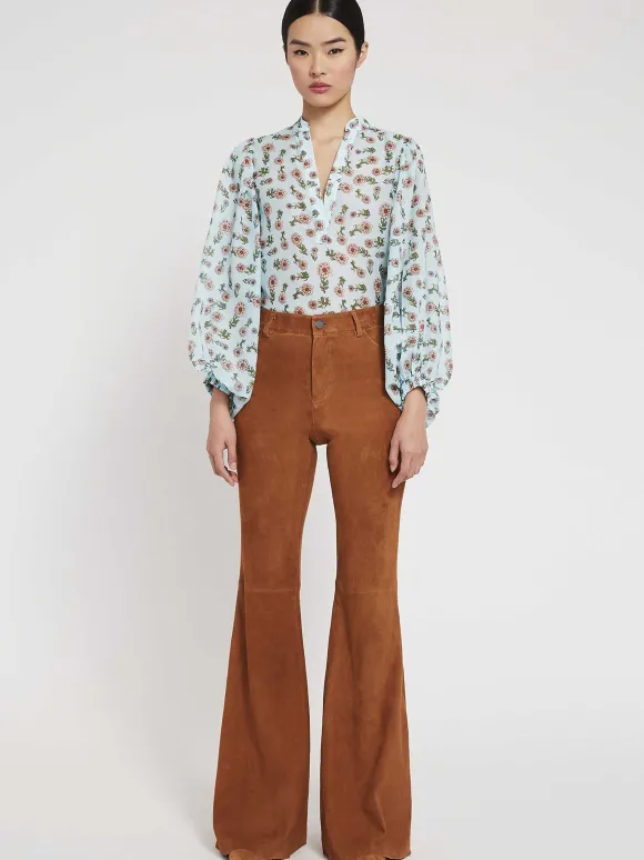 Brent High Waisted Suede Pant