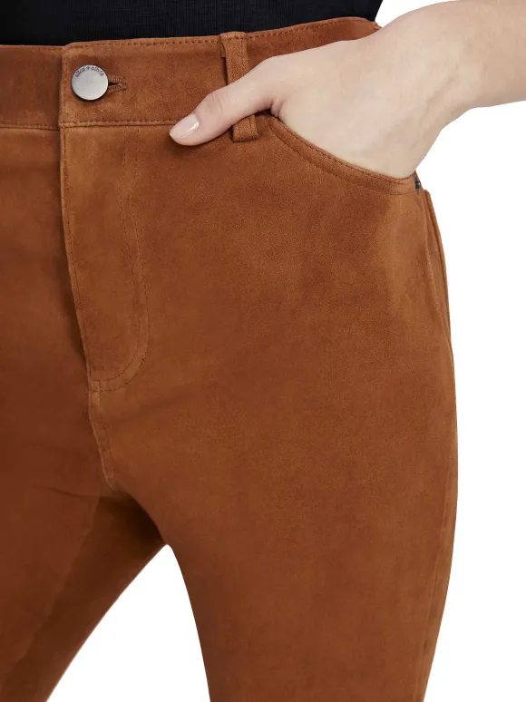 Brent High Waisted Suede Pant
