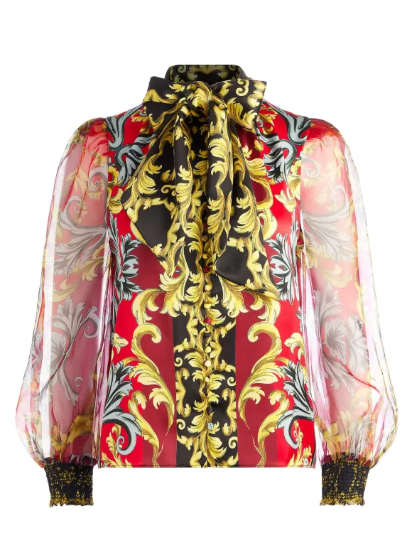 Brentley Tie Neck Blouse