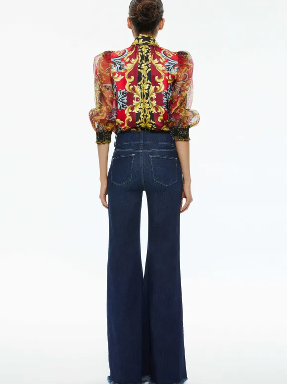 Brentley Tie Neck Blouse